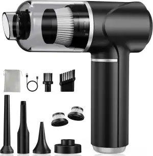 Handstaubsauger Akku Kabellos 30kPa - Mini Auto Staubsauger mit Bürstenloser Mot