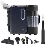 SAMAKO PowerClean Pro Waschsauger Polsterreiniger mit Dampf – Teppichreiniger für Sofa, Teppich, Polster & Autositze – Doppeltank-System, 8 Aufsätze, Blau