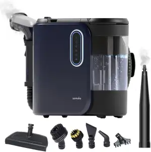 SAMAKO PowerClean Pro Waschsauger Polsterreiniger mit Dampf – Teppichreiniger fü