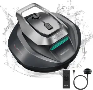 Ultenic Pooleco 10s Poolroboter, Poolroboter Akku mit 3 Motoren, 90Min, 80㎡, Fer