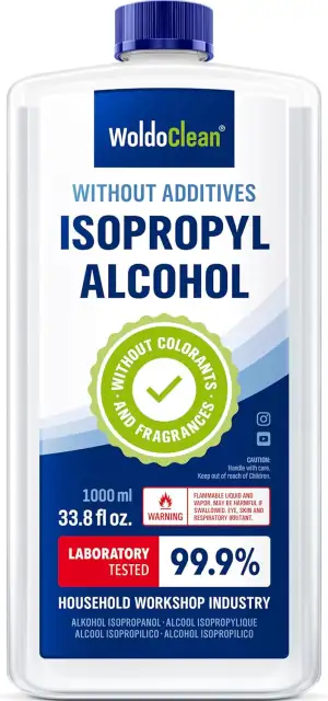 WoldoClean Isopropanol 99,9% Reinigungsalkohol 1L - IPA hochrein, farblos & geru