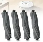 4 Stück Zubehör für Dreame, Gummi Bürste Ersatzteile Hauptbürste Zubehör Saugroboter Zubehör Hauptbürsten Zubehörset Rollen Bürste Kompatibel mit X40/ L10s /L40/L10s Pro Ultra D10 Plus Gen 2