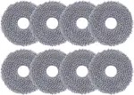 8 Stück Wischpads Wischtücher Mop Zubehör für Roborock Q Revo/Qrevo MaxV/Qrevo Master/Qrevo Slim/Qrevo Pro/Qrevo S/Qrevo Curv/QV 35S/QV 35A Roboterstaubsauger Ersatzteil