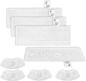 KEEPOW Power-Reinigungs-Set,8 Mikrofaser-Putzmeister für Kärcher Dampfreiniger, 