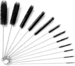 24 cm Kleine Reinigungsbürste Für Kaffeevollautomat, Strohhalm Bürste Set, Pfeifenreiniger Bürste, Milchschlauchbürste, Flaschenbürste Dünn