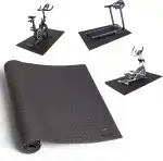 Bodenschutzmatte 200x100cm - extra dicke 7mm Unterlegmatte für Laufband, Crosstrainer, Rudergerät, Rollentrainer, rutschfest- auch für Yoga