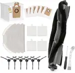 Für Airrobo T20+ Plus Zubehör für Airrobo T20 mit 1 Hauptbürste, 8 Seitenbürsten, 6 Staubbeutel, ...
