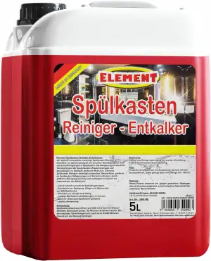 Toilettenspülkasten Entkalker 5 Liter I Spülkasten Reiniger Effektives Reinigungsmittel zum Entfernen von Ablagerungen im Spülkasten I Extra starker Spülkasten Entkalker