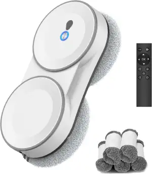 Fensterputzroboter, 5600 Pa Fensterroboter mit Fernbedienung, 3 Reinigungsmodi, 