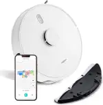 MEDION Saugroboter mit Lasernavigation und Wischfunktion X41 SW (Starke 8000Pa Saugkraft, 2in1 Roboterstaubsauger, präzise Kartenerstellung, Go & No Go Bereiche, mehrere Etagen)