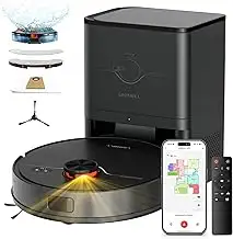 Saugroboter mit wischfunktion 7000Pa, Staubsauger Roboter mit Absaugstation 3.5L,180Min Laufzeit,...