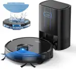 Laresar Clean Saugroboter mit Wischfunktion, Saugroboter mit Absaugstation L6 Nex, LiDAR Navigation, 3L Staubsauger bis zu 180Min, 3-in-1 Kehren, Wischen und Staubsaugen, Ideal für Tierhaare