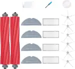 Loveco Ersatzteil-Set, kompatibel mit Roborock S7, Staubsaugerroboter, 4 Filter, 4 Seitenbürsten, 4 Wischtücher, 1 Hauptbürste, 1 Reinigungswerkzeug
