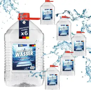 STAHLMANN ® Destilliertes Wasser 6x5 L Kanister [Made IN Germany] - Destillierte