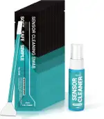 20 PCS Kamera Sensor Reinigungsset Full Frame, Sensor Reinigungstupfer, 30ml Sensor Reiniger, Kom...