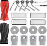 Feilifan 19 PCS Zubehör-Kit für Roborock Qrevo Curv Staubsaugerroboter, Ersatzteile Hauptbürste, ...