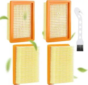 Zikenis 4 Stück Kärcher Staubsauger Filter Set,für Karcher MV4/MV5/MV6/WD4/WD5/W