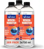 bio-chem Wischroboter Reiniger hochkonzentriert (3x 750 ml) mit Dosierhilfe – streifenfrei & schn...