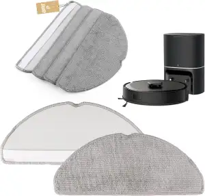 RongZy 4 Stück Wischtücher für Tapo RV30 Max Plus/ RV30 Max Wischmopp Mop für Ta