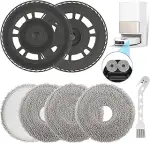 4 Wischtücher mit 2 Ersatzhalterung für Dreame L10S Pro Ultra Heat/L10S Ultra Gen 2/L20 Ultra/L40...