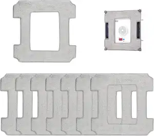 8 Stück Reinigungspad für Ecovacs W1 Pro/W1/W2 Omni/W2 Fensterputzroboter, für Ecovacs Winbot Fensterputzroboter Mikrofaser Wischmop Reinigungstuch, für Staub Fenstern Effektiv, Flecken