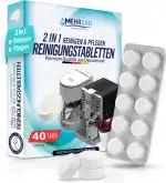 40× Reinigungstabletten für Kaffeevollautomaten – kompatibel & getestet für Siemens EQ-Series und Krups – einzeln verpackt, umweltfreundlich – extra starke Reinigungsformel „Made in Germany“