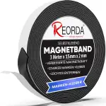 REORDA® Magnetband selbstklebend stark - Magnetstreifen selbstklebend mit extra starkem Marken-Kleber - Magnetklebeband mit optimierter Magnetkraft - Magnet Klebeband