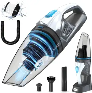 Anktel Handstaubsauger mit Ladestation& LED Beleuchtung -PowerClean 2400- Handst