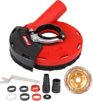 Aidelife Absaughaube für Winkelschleifer 115/125mm + Diamantschleiftopf 125mm x 