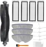 Zubehör für 360 S7 S5 Saugroboter, 1 Hauptbürste & 4 Seitenbürsten & 4 HEPA Filters & 3 Mikrofase...