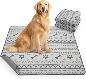 Super saugfähige Welpen unterlagen, 2 waschbare Pipimatten für Hunde, wasserdich