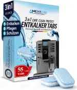 3-in-1 Entkalkungstabletten für Kaffeevollautomaten & Kaffeemaschinen (55 Stück) - kompatibel mit...