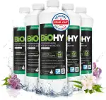 BiOHY Bodenreiniger für alle Wischroboter mit Frühlingsduft (6 x 1 Liter) | Schaumarm & Streifenfrei | Reinigungsmittel Konzentrat für alle Böden