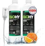 BiOHY Wischroboter Reiniger für Station mit Orangenduft (2 x 1L) + Dosierer | Bodenreiniger Wisch...