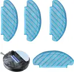 4 Stück Wisch Saugroboter Wischtücher,Staubsauger Roboter Mop Ersatzteile,Wischpad Reinigungstücher Zubehör,für Ecovacs Deebot T8 T8+ T8 AIVI T8 Max,für Ecovacs Deebot Ozmo N8 N8+ N8 Pro N8 Pro+