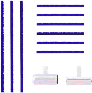 9 Stück Weiche Plüschstreifen für Dyson V6 V7 V8 V10 V11 V12 V15 DC58 DC59 Ersat