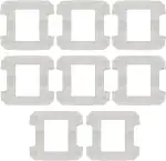 8 Stück Reinigungspad Ersatzteile für Ecovacs Winbot W1 Pro/W1/W2 Omni/W2, Waschbare Mikrofaser Wischtücher reinigen effektiv Flecken und Staub von Fenstern