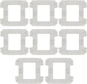8 Stück Reinigungspad Ersatzteile für Ecovacs Winbot W1 Pro/W1/W2 Omni/W2, Waschbare Mikrofaser Wischtücher reinigen effektiv Flecken und Staub von Fenstern