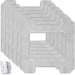 SHACHENH 6 STK Reinigungspad für Winbot W1 / W1 Pro / W2 / W2 Omni Wischtücher für Fensterputzroboter Reinigungstuch für Reinigungsmittel, Mikrofaser Ersatz Wischtücher für