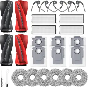 26 Stück Zubehör für Roborock Qrevo Curv/Qrevo Curv S5X / Qrevo/Qrevo Edge S5V S