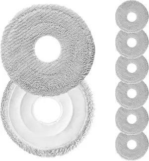 8 Stück Wischpads Zubehör für Xiaomi X20 Max / X20 Pro / X20+ / X10+ Saugroboter